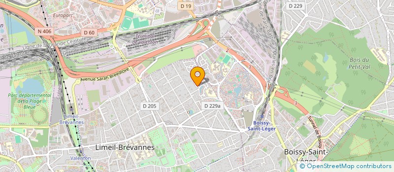 localisation de l'entreprise MONSIEUR AMADOU SOW  LIMEIL-BREVANNES