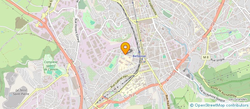 localisation de l'entreprise MONSIEUR AMADOU SOW  SAINT-ETIENNE