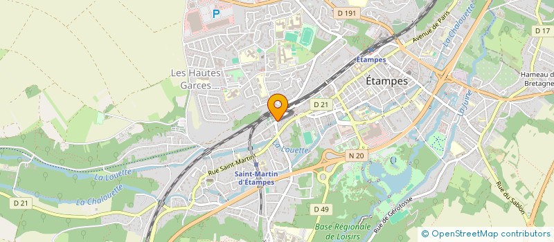 localisation de l'entreprise MONSIEUR AMADOU SOW  ETAMPES