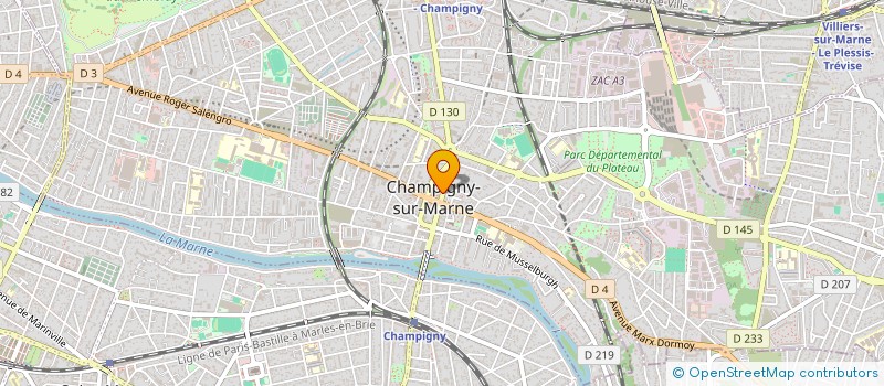 localisation de l'entreprise MONSIEUR AMADOU SY à CHAMPIGNY-SUR-MARNE