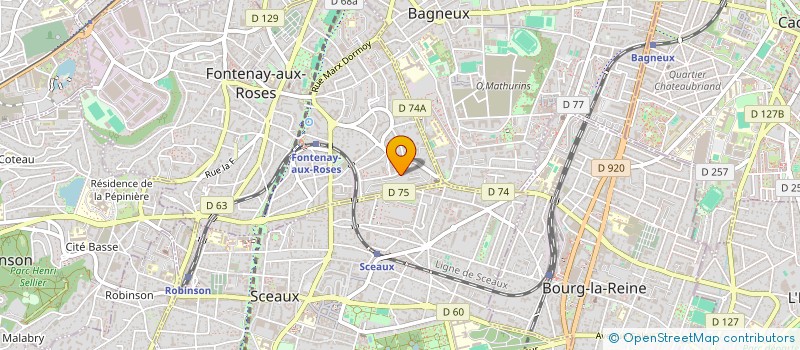 localisation de l'entreprise MONSIEUR AMADOU THIAM à FONTENAY-AUX-ROSES