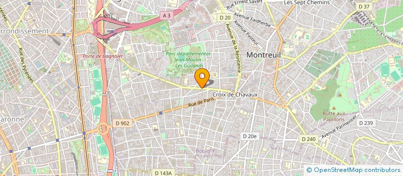 localisation de l'entreprise MONSIEUR AMADOU THIAM à MONTREUIL