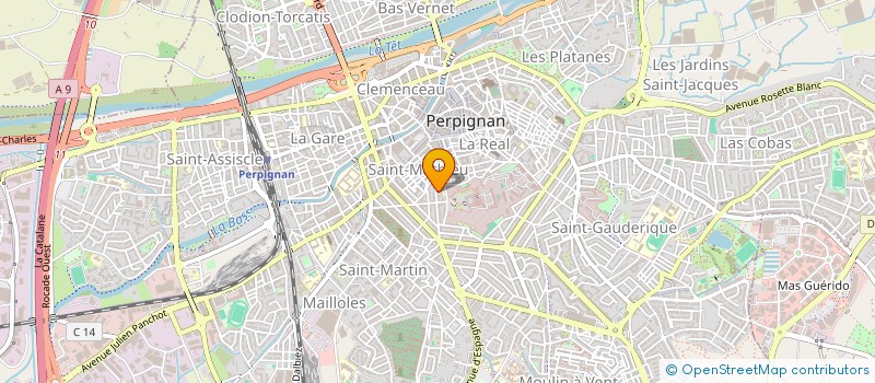 localisation de l'entreprise MONSIEUR AMADOU THIONGANE  PERPIGNAN