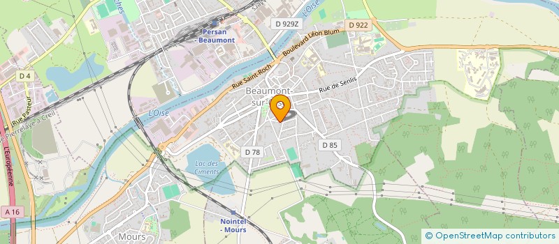 localisation de l'entreprise MONSIEUR AMADOU TIDJANE KANTE  BEAUMONT-SUR-OISE