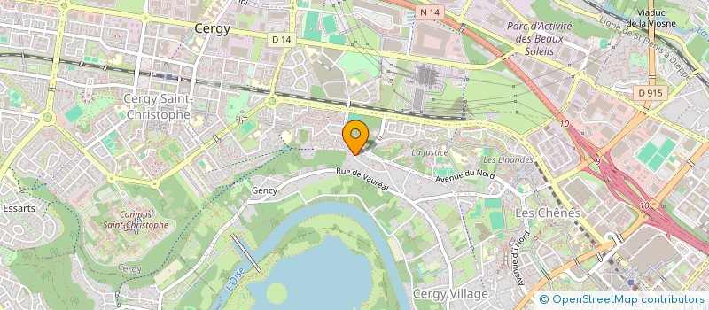 localisation de l'entreprise MONSIEUR AMADOU TOURE  CERGY