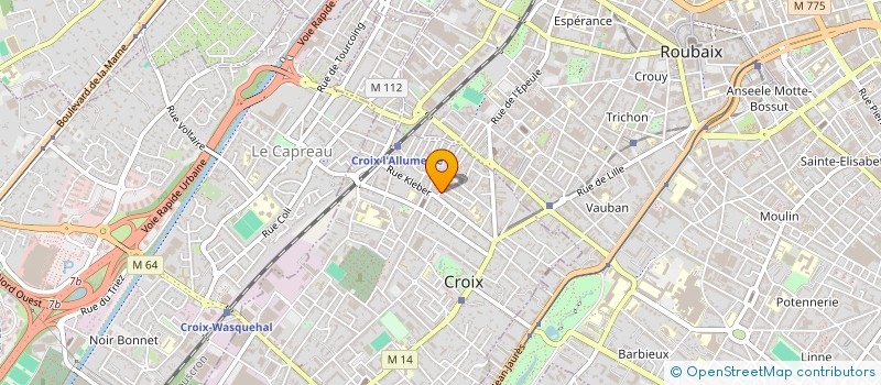 localisation de l'entreprise MONSIEUR AMADOUN CHEICK RAHIM DIALLO  CROIX