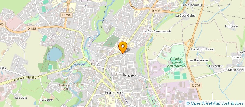 localisation de l'entreprise MONSIEUR AMAEL HERVOCHE  FOUGERES