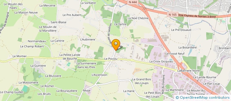 localisation de l'entreprise MONSIEUR AMAEL KODA à COUERON