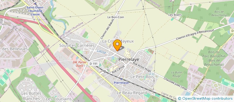 localisation de l'entreprise MONSIEUR AMAEL LAURETTE  PIERRELAYE