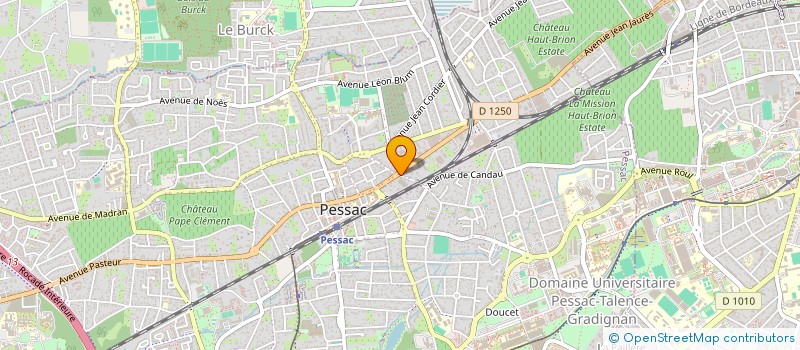 localisation de l'entreprise MONSIEUR AMAKOE EKUE  PESSAC