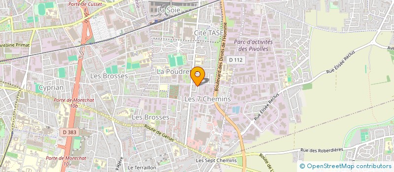 localisation de l'entreprise MONSIEUR AMALDINE MADI  VAULX-EN-VELIN