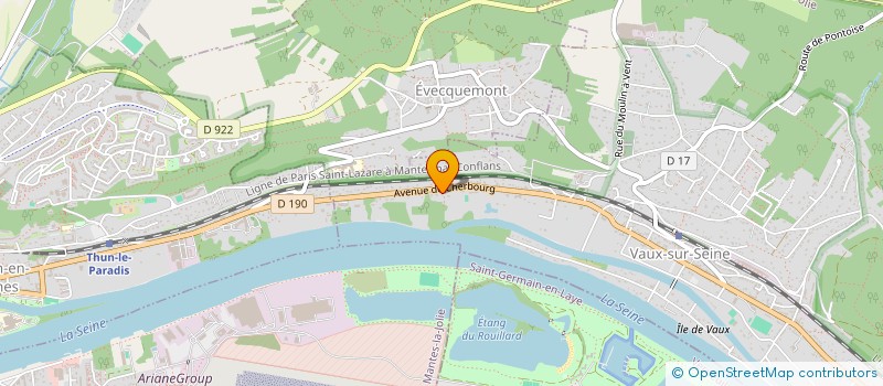 localisation de l'entreprise MONSIEUR AMAN KONIN  VAUX-SUR-SEINE