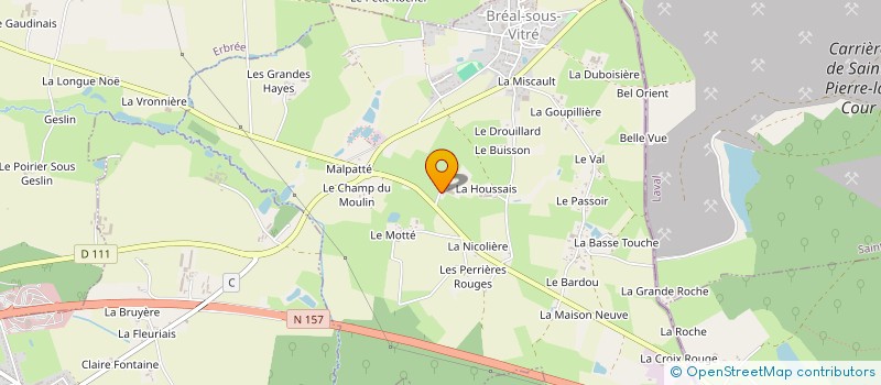 localisation de l'entreprise MONSIEUR AMAND GEORGEAULT  ETRELLES