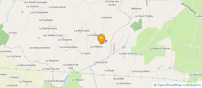 localisation de l'entreprise MONSIEUR AMAND JEUSSE  ARGENTRE-DU-PLESSIS