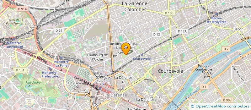 localisation de l'entreprise MONSIEUR AMANDINE LANGLER  COURBEVOIE