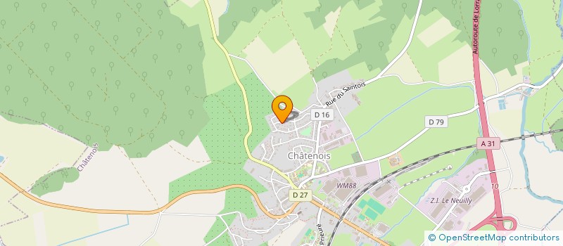 localisation de l'entreprise MONSIEUR AMANDIO DA COSTA  CHATENOIS