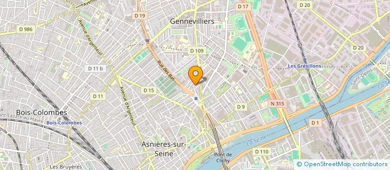localisation de l'entreprise MONSIEUR AMANDIO DOS SANTOS à ASNIERES-SUR-SEINE