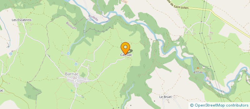 localisation de l'entreprise MONSIEUR AMANS CABROLIER  BOZOULS