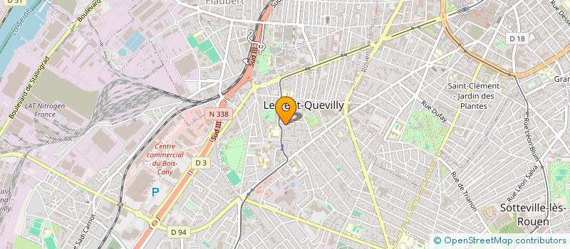 localisation de l'entreprise MONSIEUR AMANULLAH QASEMI  LE PETIT-QUEVILLY