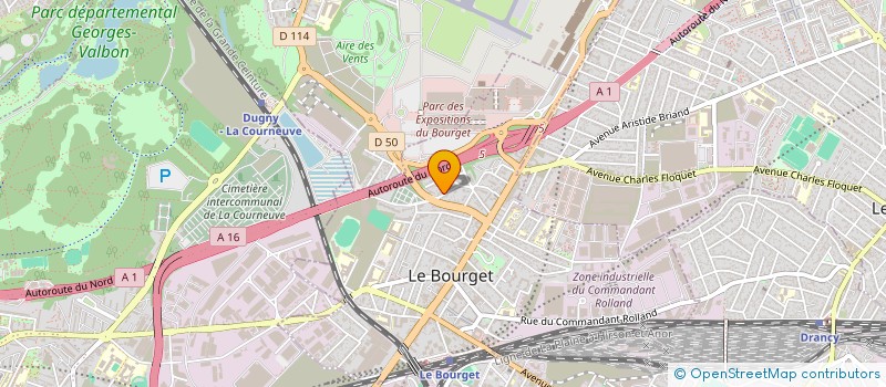 localisation de l'entreprise MONSIEUR AMAR AISSIOU à LE BOURGET
