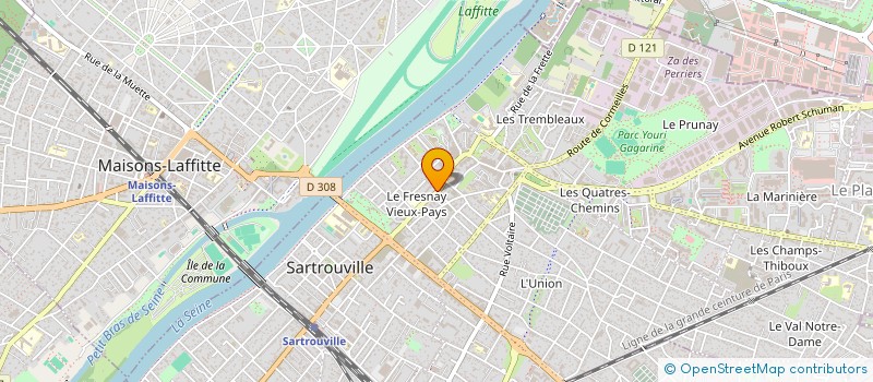 localisation de l'entreprise MONSIEUR AMAR AKKOUCHE  SARTROUVILLE