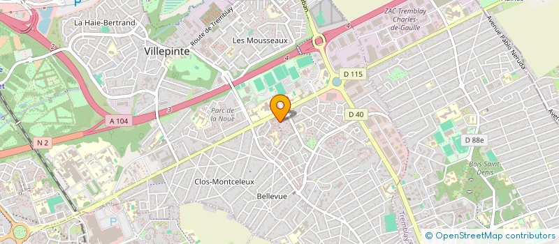 localisation de l'entreprise MONSIEUR AMAR BEKHTI à VILLEPINTE