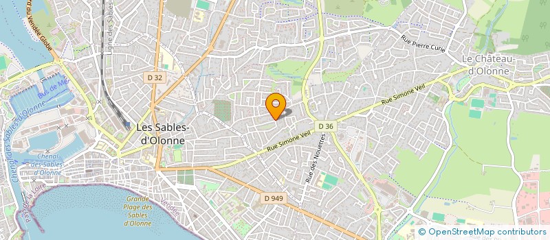 localisation de l'entreprise MONSIEUR AMAR BENAHMED-NOURINE  LES SABLES D'OLONNE