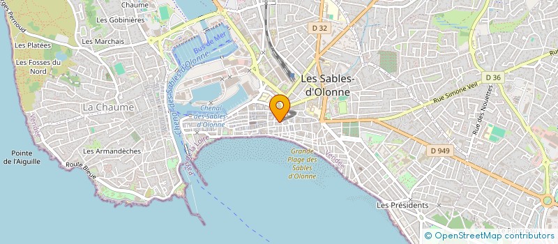 localisation de l'entreprise MONSIEUR AMAR BENAMGHAR à LES SABLES D'OLONNE