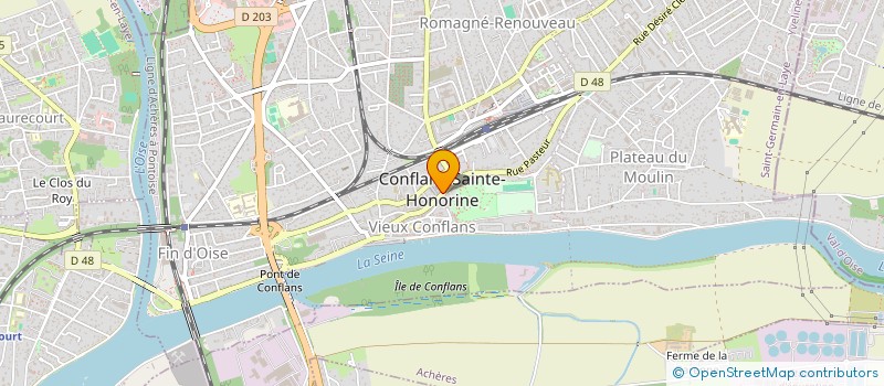 localisation de l'entreprise MONSIEUR AMAR BOUBRIT  CONFLANS-SAINTE-HONORINE