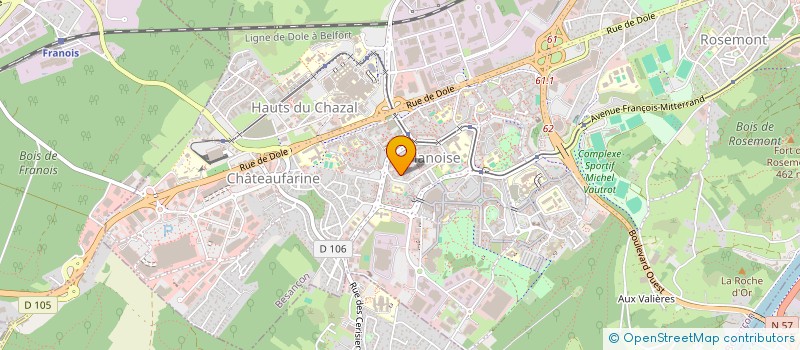 localisation de l'entreprise MONSIEUR AMAR BOUMEDJANE  BESANCON