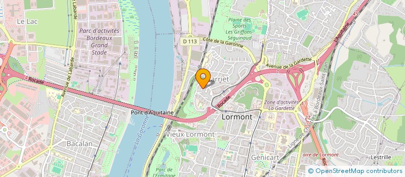 localisation de l'entreprise MONSIEUR AMAR BOUNOUA  LORMONT