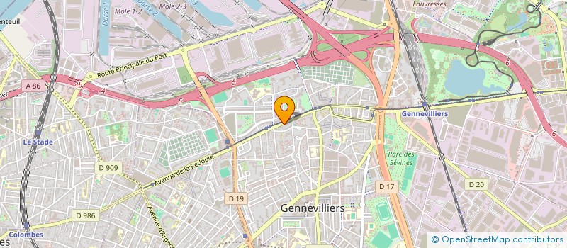 localisation de l'entreprise MONSIEUR AMAR BOURIAH à GENNEVILLIERS