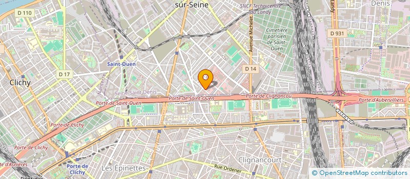 localisation de l'entreprise MONSIEUR AMAR FEDDAG  SAINT-OUEN-SUR-SEINE