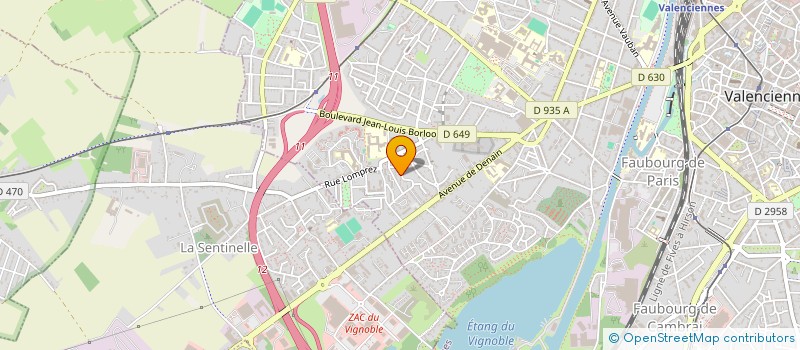 localisation de l'entreprise MONSIEUR AMAR HADJ ALI  VALENCIENNES