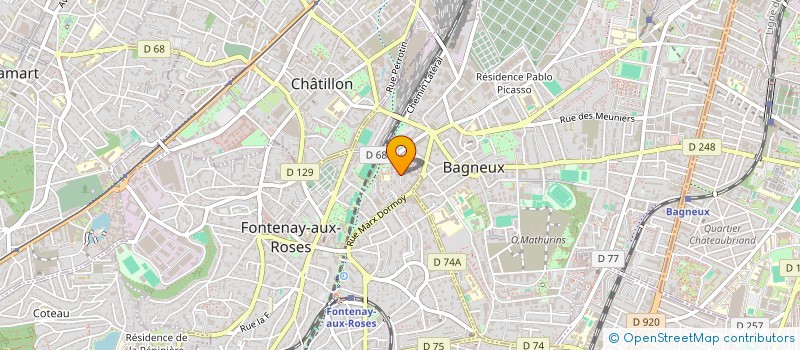 localisation de l'entreprise MONSIEUR AMAR HAMADENE à FONTENAY-AUX-ROSES