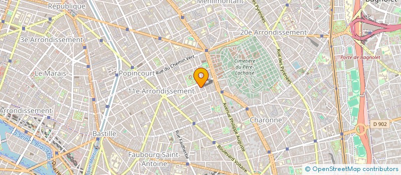 localisation de l'entreprise MONSIEUR AMAR HATTAB à PARIS