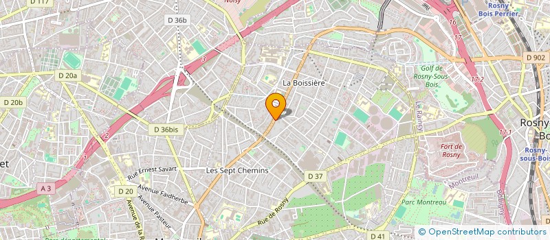 localisation de l'entreprise MONSIEUR AMAR IOUDARENE  MONTREUIL