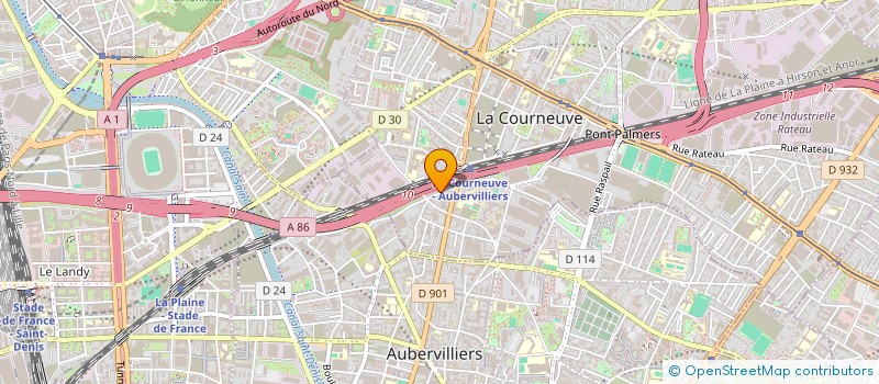 localisation de l'entreprise MONSIEUR AMAR ISSOLAH  LA COURNEUVE