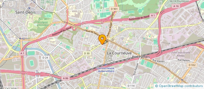 localisation de l'entreprise MONSIEUR AMAR MAZUMDER à LA COURNEUVE