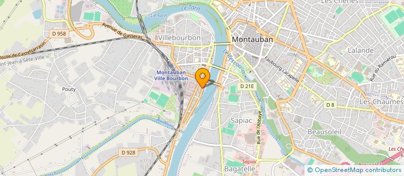 localisation de l'entreprise MONSIEUR AMAR MERZOUG  MONTAUBAN