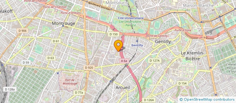 localisation de l'entreprise MONSIEUR AMAR OUKACI  ARCUEIL