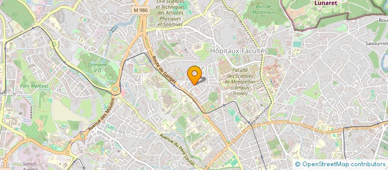 localisation de l'entreprise MONSIEUR AMAR REKAI à MONTPELLIER
