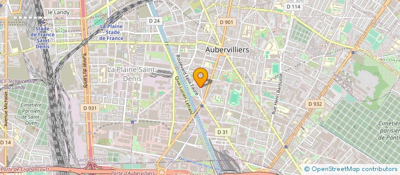 localisation de l'entreprise MONSIEUR AMAR SADOUNE à AUBERVILLIERS