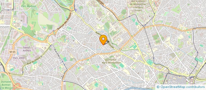 localisation de l'entreprise MONSIEUR AMAR TOUAM à MONTPELLIER