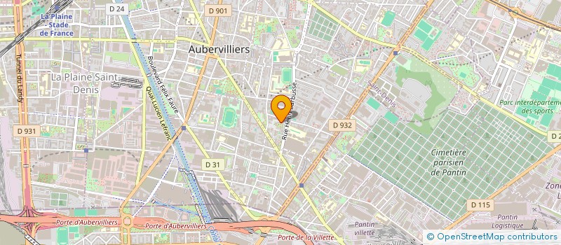 localisation de l'entreprise MONSIEUR AMARA DIAKITE à AUBERVILLIERS