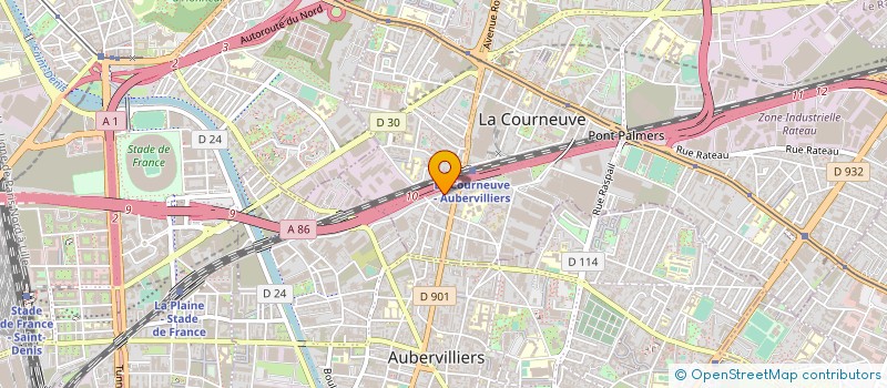 localisation de l'entreprise MONSIEUR AMARA DIOMANDE à LA COURNEUVE