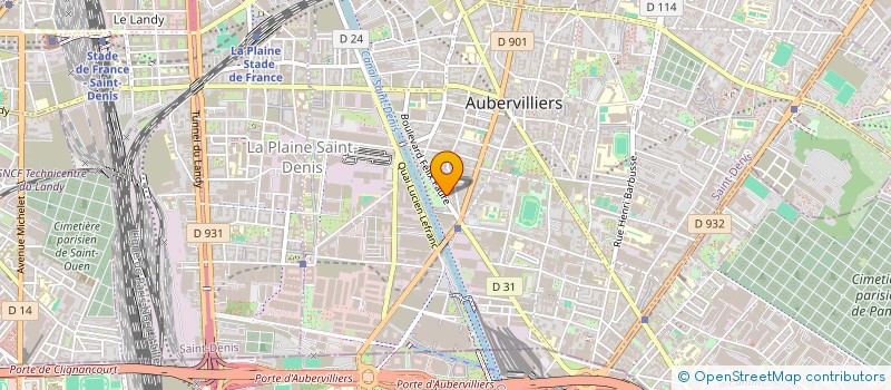 localisation de l'entreprise MONSIEUR AMARA DRAME  AUBERVILLIERS