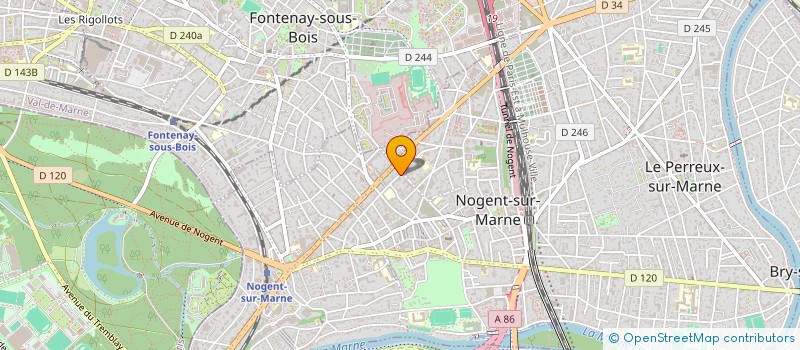 localisation de l'entreprise MONSIEUR AMARA FOFANA à NOGENT-SUR-MARNE