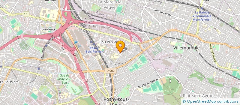 localisation de l'entreprise MONSIEUR AMARA FOFANA à ROSNY-SOUS-BOIS