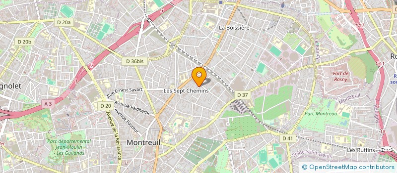 localisation de l'entreprise MONSIEUR AMARA WASSIM à MONTREUIL